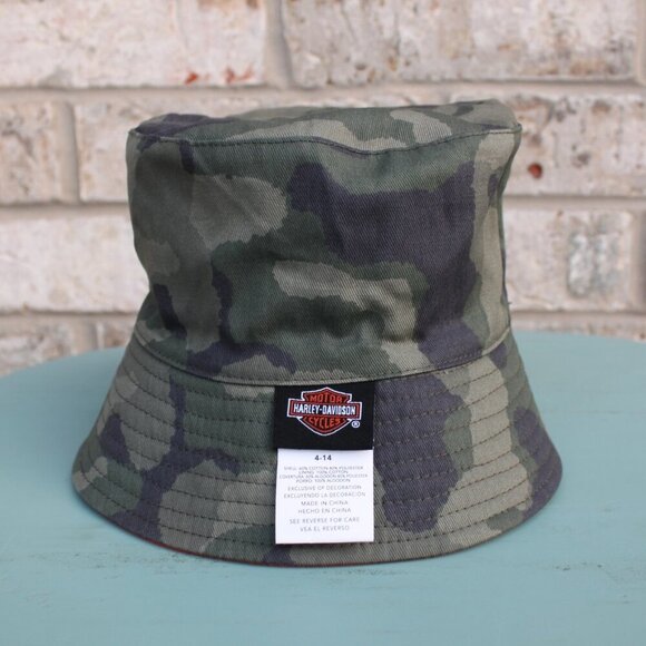 Youth Harley Davidson Reversible Bucket Hat - Picture 5 of 7